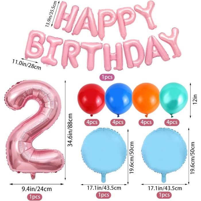 Fond Photo Anniversaire Fille Arc-en-Ciel Fraises 2,2x1,5m - Vinyle Joyeux Premier Anniversaire