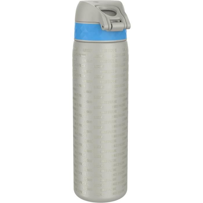 Ion8 Gourde Inox Léger 1 Litre, Non Isolé, Anti-Fuite, Facile à Ouvrir, Verrouillage Sécurisé, Lavable Au Lave-Vaisselle, Poignée De Transport, Acier Gourde De Voyage Ion8