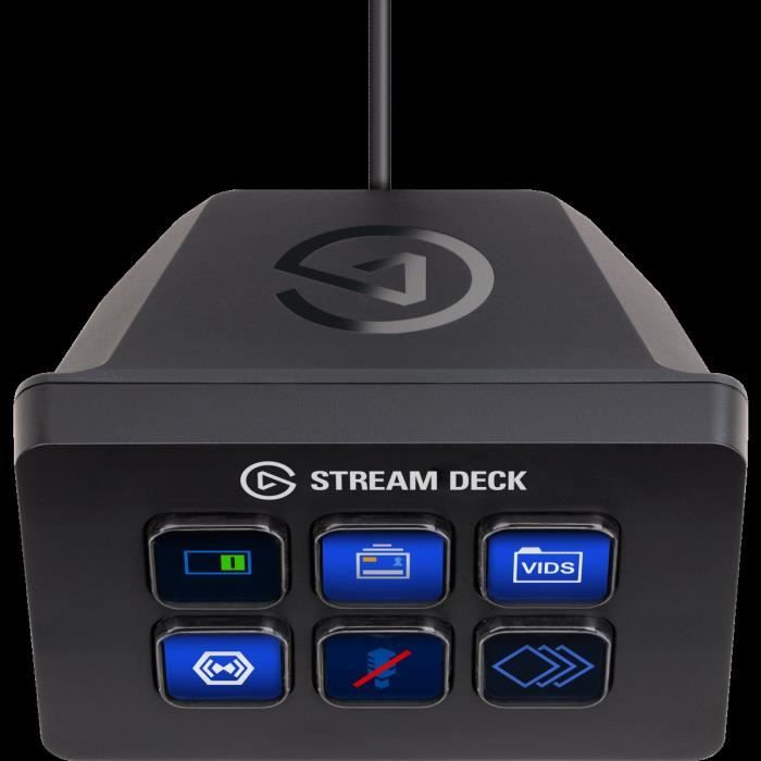 Elgato Stream Deck MK.2 Blanc – Contrôleur de studio, 15 touches macro,  déclenchement d’actions dans les applications et les logiciels comme OBS