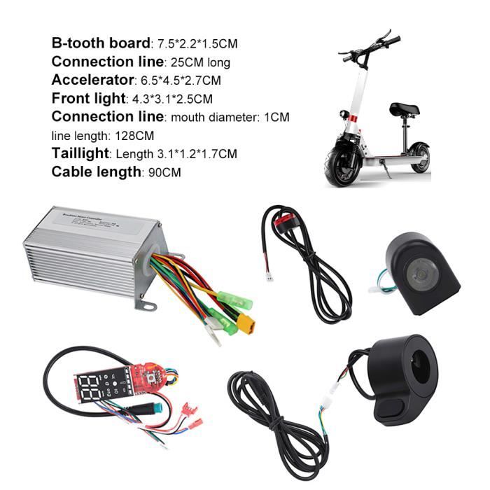 Tableau de bord pour scooter Xiaomi Trottinette électrique M365 Pro avec  cache écran, Accessoires pour carte de circuit imprimé - Cdiscount Sport