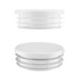 Bouchon plastique pour tube rond - Diamètre 50 mm -5 pièces – Blanc - Capuchon plastique - Embout tuyau - EMFA®-2