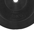 Disque de poids SPRINGOS® 15 kg - noir, haltère, musculation-2
