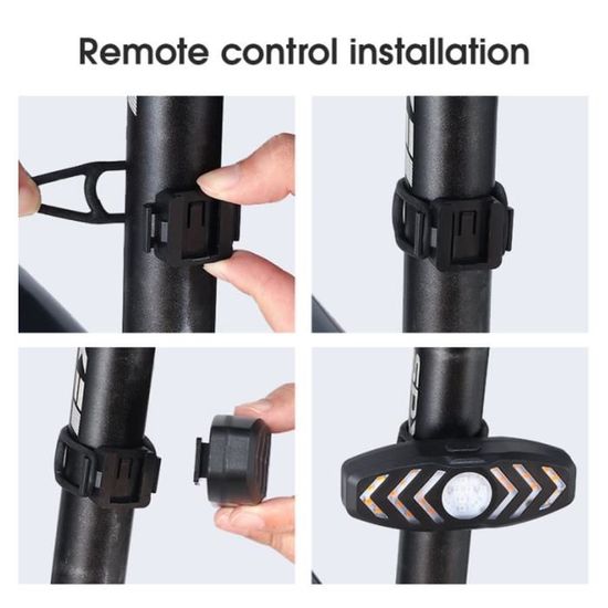 Lot 6 lumières LED voiture sans fil, étanches 8 couleurs, télécommande