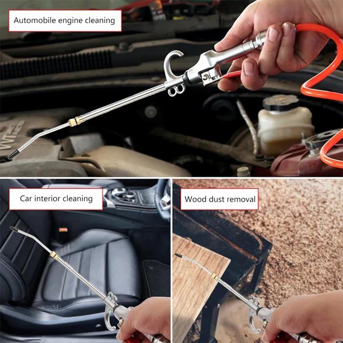 Pistolet D'Arrosage Haute Pression QWORK - 9 Fonctions, Métal, Poignée Ergonomique - Pour Jardin Et Voiture - 3