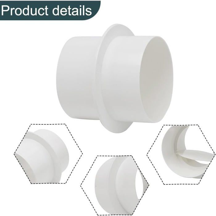 Clapet anti-retour rond pour conduit de ventilation 160 mm