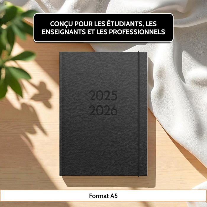Burde Senator A5 Story Blanche 2026, Agenda A5 à Spirales – Organiseur Compact & Élégant, Planning Scolaire & Professionnel Daté, Journal Hebdomadaire, Couverture Rigide