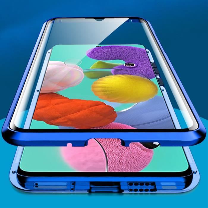 Coque pour Samsung Galaxy A51 4G avec 2 Verre Trempé, 360 Full Body  Protection de la Caméra en PC Dur Anti-Chut Renforcée A3037 - Cdiscount  Téléphonie