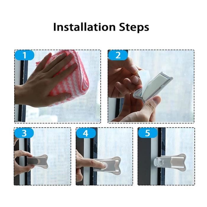 Bloque Porte Coulissante Sécurité Bébé PCS Blanc Auto