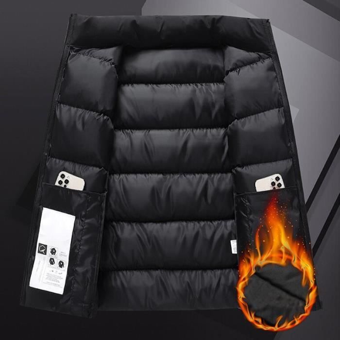 Veste Matelassée D’Hiver Pour Homme – Capuche, Col Montant, Rembourrée, Décontractée, Pour Randonnée, Sport Et Quotidien