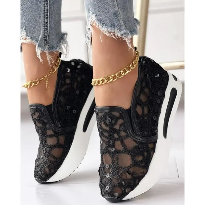 Chaussures à deals semelles compensées