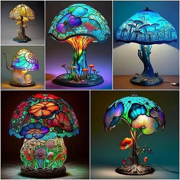 Lampe de Table plante champignon, décoration de maison, ornement