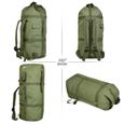 Army Green -Grand sac à dos tactique militaire en Nylon pour hommes, 70L, étanche, pour voyage en plein air, randonnée, Camping, mil-3