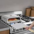 Mimiuo Kit four a pizza grille au gaz pour cuisiniere a gaz interieure et exterieur bruleur gaz-3