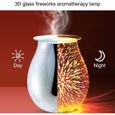 Lampe de Parfum électrique, diffuseur dhuile daromathérapie 3D Cire Fonte brûleur à Huile Cire Fonte brûleur Lampe Plus Chaud-3