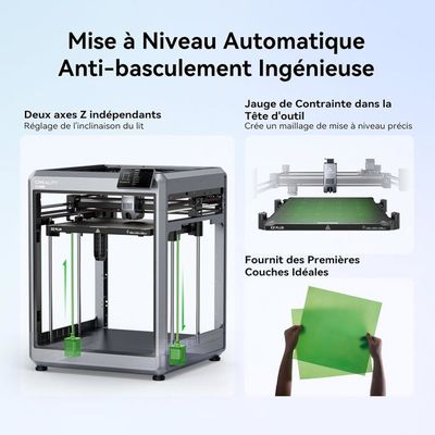 Imprimante 3D Creality K2 Plus Combo - Impression Multi-couleurs 16 Couleurs, 350x350x350 Mm, 600 Mm/s - 8