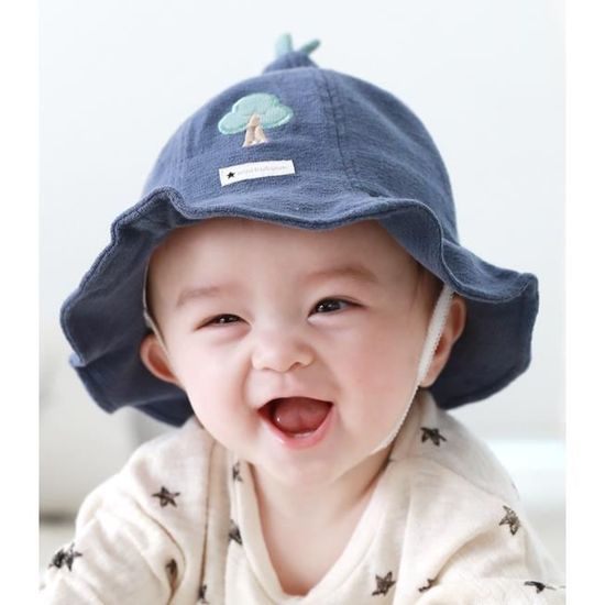 Chapeau De Soleil Bebe Fille Garcon Bonnet En Coton Anti Uv Ete Pour Plage Beach Hat Pour Bebe De 0 6 Mois Cdiscount Pret A Porter
