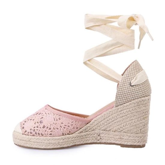 espadrilles blanches compensées
