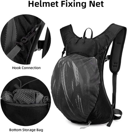 Sac D'hydratation Quest 2L - Gris - Avec Poche à Eau - Idéal Randonnée, Ski, Camping