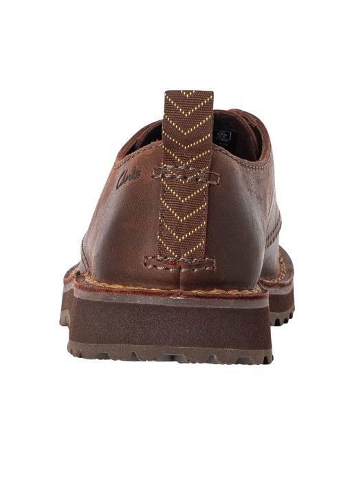 Chaussures Clarks Marron Foncé à Lacets - Pointure 8,5 G - Occasion Mais Confortables Et Stylées