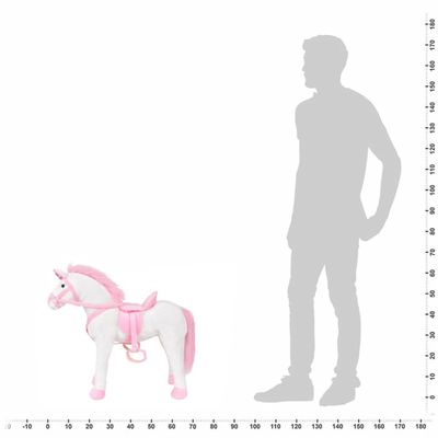 SNOWOLF Licorne en Peluche Mignonne Douce Ailes Arc-en-Ciel - Jouet Kawaii pour Enfants (25CM/9.8IN, Pink