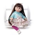 Poupée bébé Reborn LOLI®55cm en silicone - Modèle lucy33ru - Jouet éducatif et doux pour filles de plus de 3 ans-0