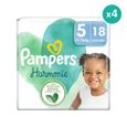 Couches Pampers Harmonie Taille 5 - Pack de 18-0