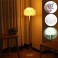 Lampadaire salon sur pied - plume - Ø 40 cm x H 150 cm - avec télécommande 2.4G et ampoule E27 - couleur dimmable-0