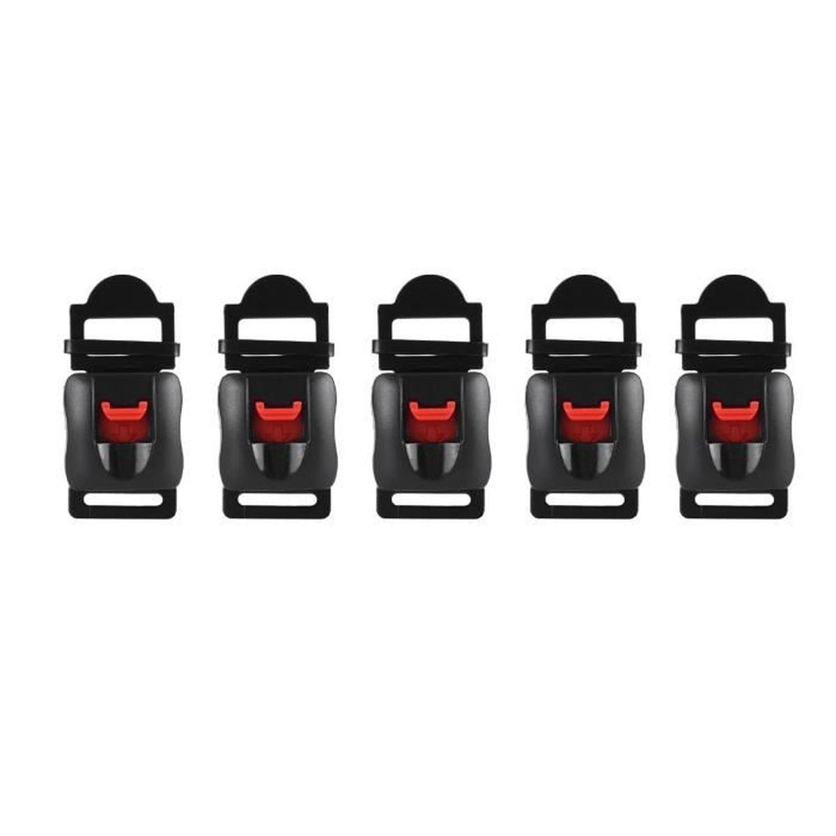 10 Boucles à Dégagement Rapide Pour Casque - Longueur Sangle 16.5cm - PP - Pour Bagages, Sac à Dos - 5