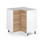 Meuble d'angle R-Line, 75.6cm sans PT, Sonoma, Blanc, Vicco