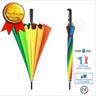 CONFOZEN Parapluie - CONFO® - Arc-en-ciel - 16 brins - Ouverture automatique - Long manche