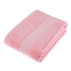 HOMESCAPES Serviette 100% Coton Rose 100 x 150 cm