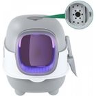 Bac à litière - MENGDA - Modèle Stérilisation UV - Filtre Charbon de Bambou - Anti-Odeurs - Grand Chat