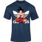 T-Shirt Homme Personnalisé Dragon Ball Z - KDO02 - Sango Goku - Bleu - Manches Courtes - Col Classique
