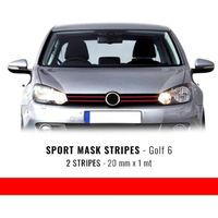 Stripes Bandes Adhésives pour Golf 6, Rouge, 20 mm x 1 mt, 2 Pièces
