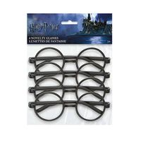 Lot de 4 paires de lunettes Harry Potter - Licence officielle - Forme ronde - Idéal pour anniversaire