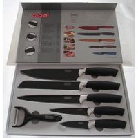 set de 5 couteaux de cuisine + éplucheur de luxe