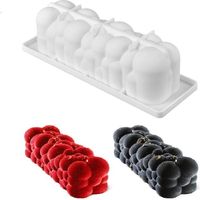 Moule silicone gâteau forme bûche de noël nuage boule , pâtisserie 3D Anti adhérent, Moule à manqué original silicone de qualité Pro