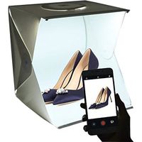 Mini Studio Photo Portable,Tent Lightroom Kit Photo Studio avec lumière LED : Tente d’éclairage LED légère Pliante,40x40x40cm