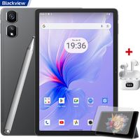 Blackview Tab 16 Pro Tablette Tactile 10.95" 16Go+256Go-SD 1To 7700mAh 13MP+8MP Android 14 Dual SIM Gris Avec Airbuds 8 Blanc