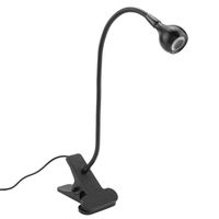 EJ.life lampe de bureau Lampe de table USB LED Mini lampe de nuit de bureau avec clip pour lecture d'étude à domicile noir blanc