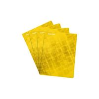 Mintra lot de 4 Cahiers agrafés en Couverture Carton 17x22 cm seyes jaune 48 pages