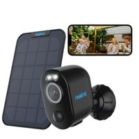 Reolink Caméra Surveillance 4MP 2.4-5 GHz WiFi Batterie Série Argus Cube 3 ProHD,Vision nocturne couleur,Détection Humaine,+SP,Noir