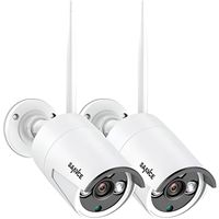 SANNCE WiFi Caméra de Surveillance IP Caméra sans Fil 3MP 2 Caméras de Vidéosurveillance sécurité intérieur extérieur Wireless