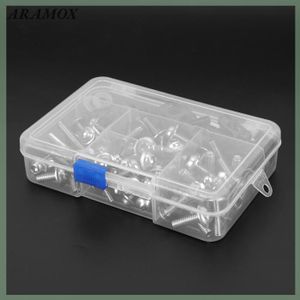 Akozon 177 Pièces Moto Vis Carénage Boulon Kit Universel M5 M6 Adapté Pour Sportbikes(Bleu