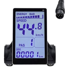 Compteur D'affichage LCD pour Vélo électrique S866, 6 Broches 24 V 36 V 48 V 60 V Panneau de Commande de Compteur D'affichage étanche pour Vélo électrique, écran de Panneau LCD