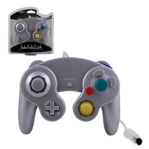 MANETTE JEUX VIDÉO TTXTECH Manette Pad Joystick filaire Pour Console de Jeux Nintendo GameCube & Wii - Argenté