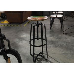 22 x 24 x 25 cm Petit banc Tabouret carr/é en bois massif Tendance