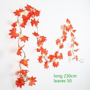 FLEUR ARTIFICIELLE Fleur artificielle,Lierre artificiel en soie verte,1 pièces,230cm,plantes à suspendre,pour décoration - maple leaves