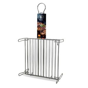Grille De Barbecue En Inox Européen - 35x30 Cm | Pour Grill Et Cheminée Intérieure/extérieure | Barreaux 6+4mm
