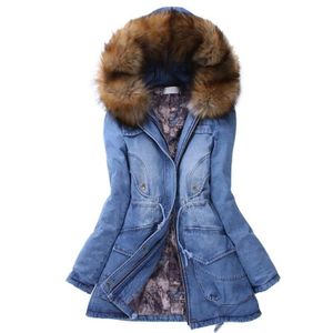 Capuche D'hiver Jean Manteau Femme Simple Flavor En À QdCthrs
